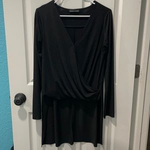 Zara Black Long Sleeve Top